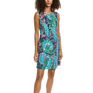 Lilly Pulitzer Donatella Shift Dress Size 4 Multi Take Me To The Sea Engineered